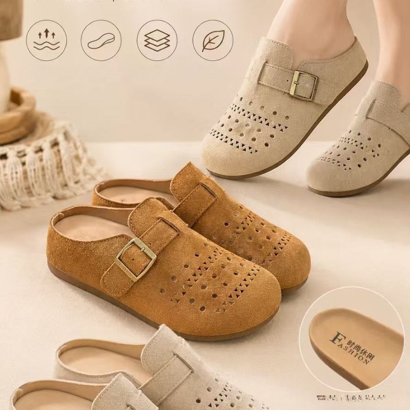 Men'S Shoes - 여성 여름용 두꺼운 밑창 슬립온 샌들