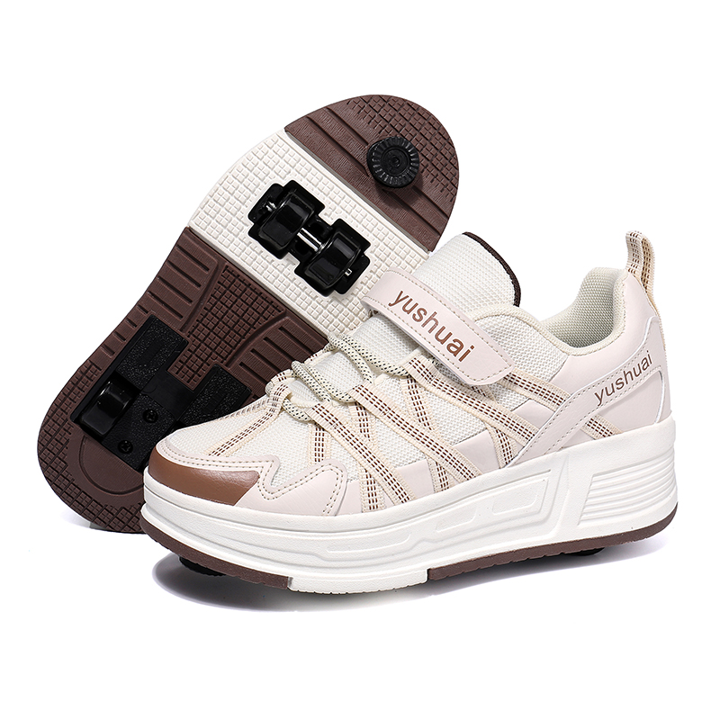Running Shoes - 여학생과 남학생을 위한 4륜 자동 접이식