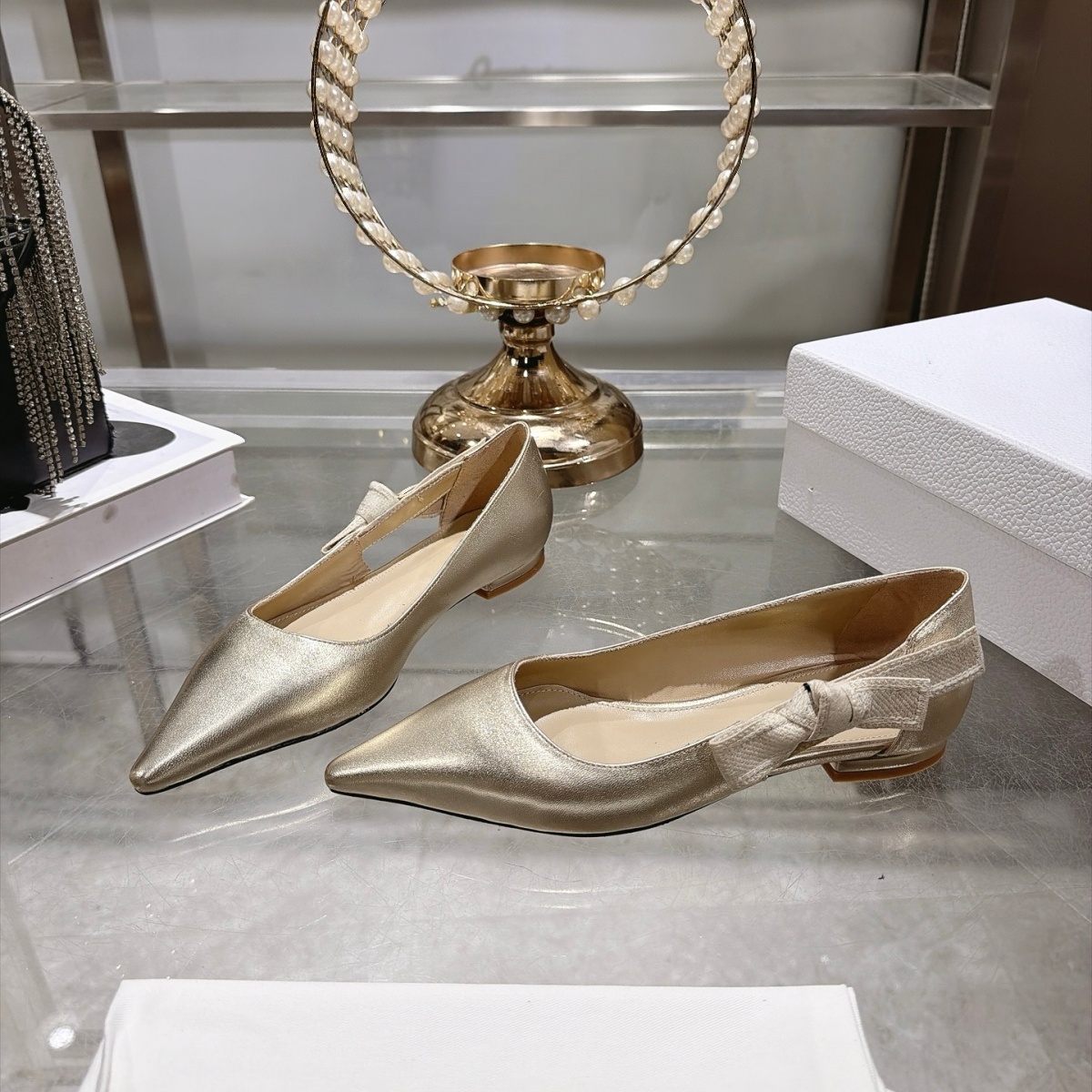 Men'S Shoes - 2026 고품질 포인티드 로우힐 얕은 굽