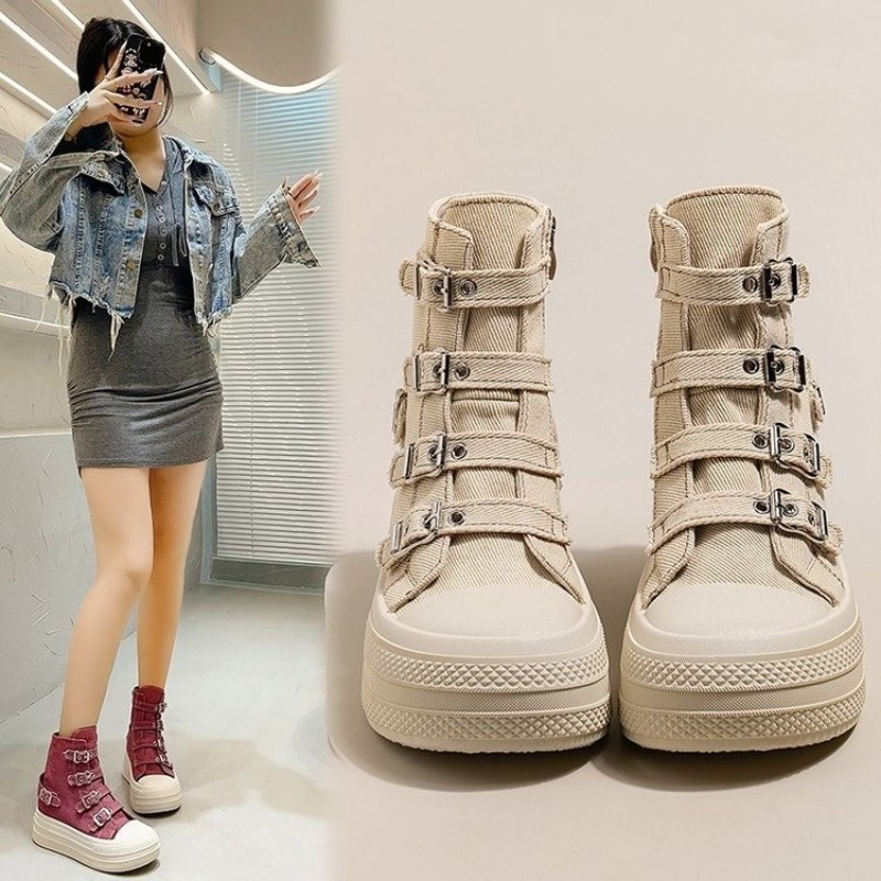 여성용 2025년 봄/여름 신상 캐주얼 다용도 하이탑  - Women'S Shoes 리뷰 및 가격