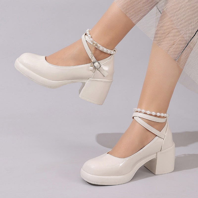 새로운 여성 펌프스 슈즈 패션 크로스 스트랩 여성용 얕 - Women'S Shoes 리뷰 및 가격