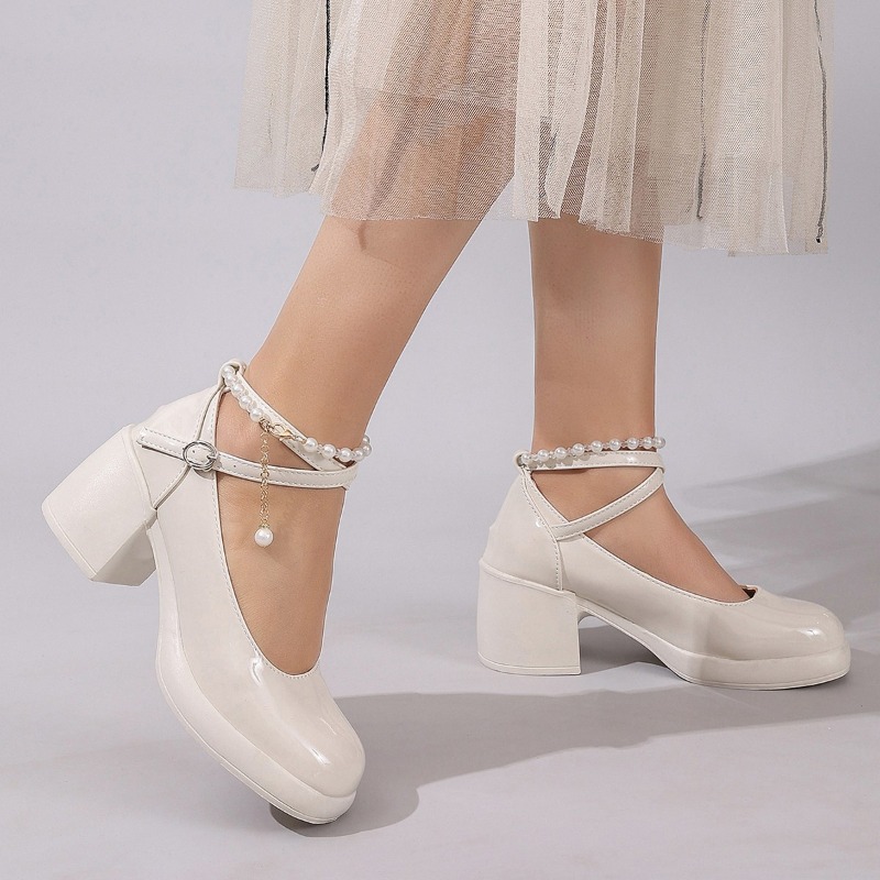새로운 여성 펌프스 슈즈 패션 크로스 스트랩 여성용 얕 - Women'S Shoes 리뷰 및 가격