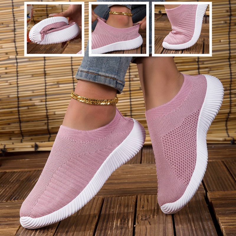 여성용 통기성 니트 메쉬 편안한 플랫 레이스업 슈즈 트 - Breathable Mesh Athletic Shoes 리뷰 및 가격