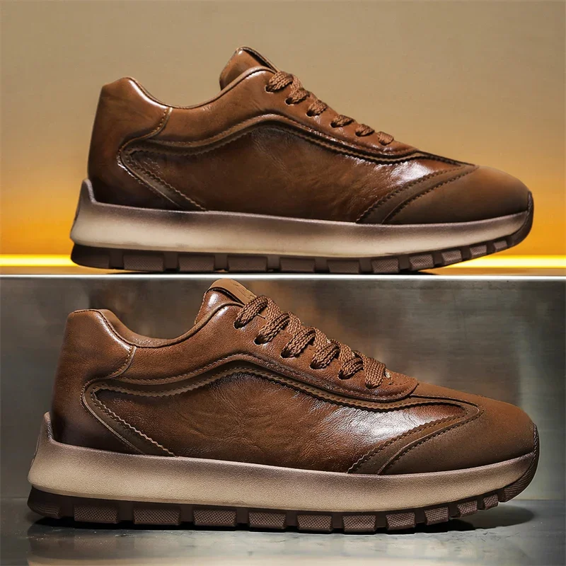 럭셔리 남성 운동화 올 시즌 가죽 캐주얼 스포츠 신발  - Breathable Mesh Athletic Shoes 리뷰 및 가격