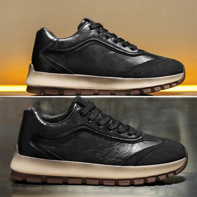럭셔리 남성 운동화 올 시즌 가죽 캐주얼 스포츠 신발  - Breathable Mesh Athletic Shoes 리뷰 및 가격