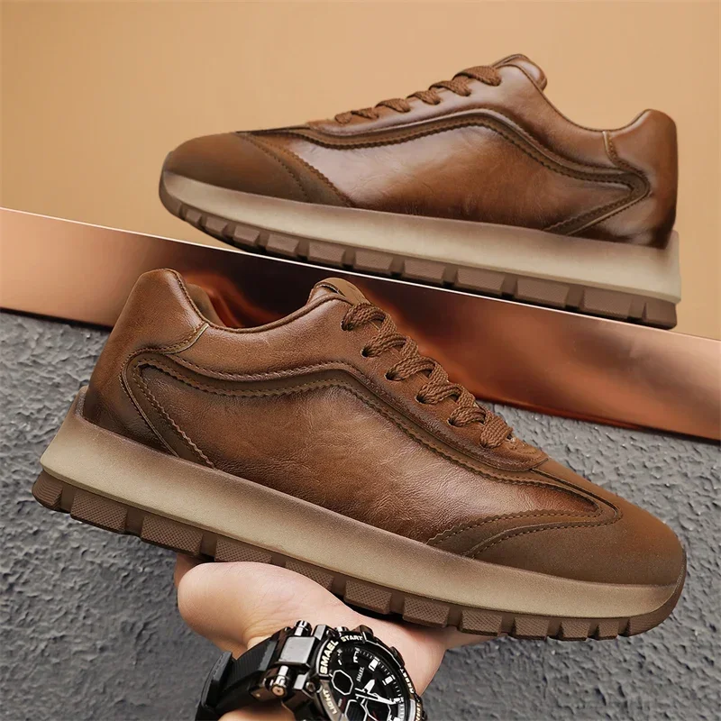 럭셔리 남성 운동화 올 시즌 가죽 캐주얼 스포츠 신발  - Breathable Mesh Athletic Shoes 리뷰 및 가격